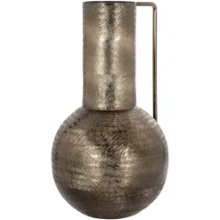 Richmond Interiors Vazen|Vaas Leia 37cm hoog, kleur Rookzwart