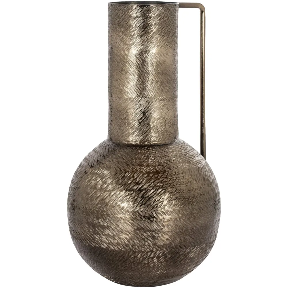 Richmond Interiors Vazen|Vaas Leia 37cm hoog, kleur Rookzwart