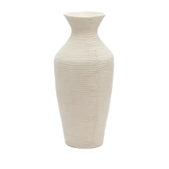 Kave Home Vazen|Vaas Pria Papier-maché Wit