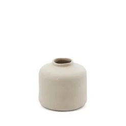 Kave Home Vazen|Vaas Serina Papier-maché Wit