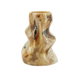 By-Boo Vazen|Vaas Stonea Marmerlook, 26cm Bruin