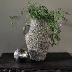 WOOOD Vazen|Vaas Tabia 23cm Donkerbruin