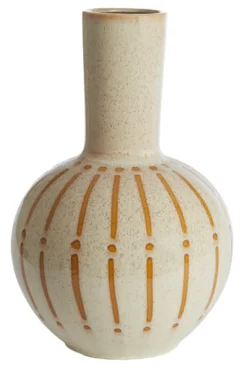 Light & Living Vazen|Vaas Ulloa Keramiek, 52cm, kleur Crème Cru00e8me