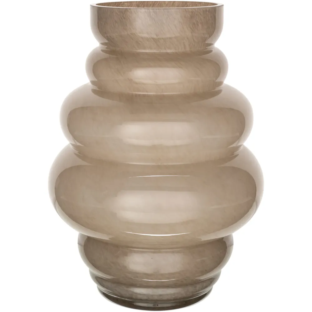 Richmond Interiors Vazen|Vaas Velora 32cm, kleur Taupe