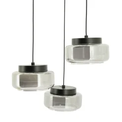 By-Boo Hanglampen|Verstelbare Hanglamp Pivot Glas Grijs
