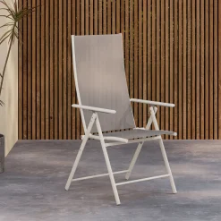 Nohr Verstelbare Tuinstoelen|Verstelbare Tuinstoel Jonn Textileen Beige