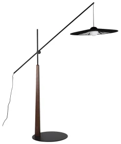 Zuiver Vloerlampen|Verstelbare Vloerlamp Belle Hout en touw, 200cm