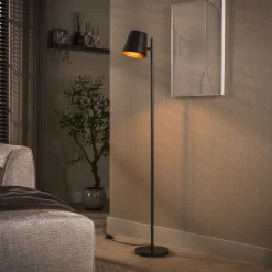 LifestyleFurn Vloerlampen|Verstelbare Vloerlamp Telly 157cm, kleur Urban Bruin