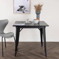 Nohr Bistrotafels|Vierkante Bistrotafel Jerae 80 x 80cm, kleur Zwart