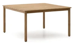 Kave Home Eettafels Voor In Je Tuin|Vierkante Eettafel Sori Acaciahout, 135 x 135cm Naturel