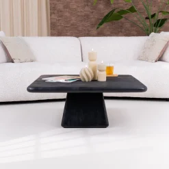 Tower Living Vierkante Salontafel|Vierkante Salontafel Asti Mangohout, 90 x 90cm