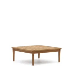 Kave Home Vierkante Salontafel|Vierkante Salontafel Portitxol hout, 80 x 80cm Teak