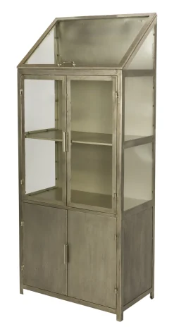 Dutchbone Buffetkasten & Vitrinekasten|Vitrinekast Monviso 151 x 64cm, kleur Goud