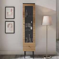 Artistiq Living Buffetkasten & Vitrinekasten|Vitrinekast Shoua 179 x 40cm