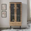 Artistiq Living Buffetkasten & Vitrinekasten|Vitrinekast Shoua 179 x 79cm