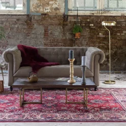 Dutchbone Vloerkleden|Vloerkleed Bid kleur Old Red