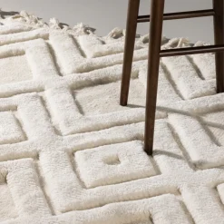 Nohr Vloerkleden|Vloerkleed Brannen Wol, kleur Off White Wit