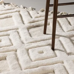 Nohr Vloerkleden|Vloerkleed Brannen Wol, kleur Off White Wit