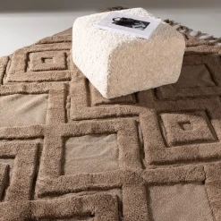 Nohr Vloerkleden|Vloerkleed Brannen Wol, kleur Bruin Donkerbruin