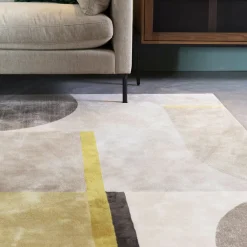 Zuiver Vloerkleden|Vloerkleed Hilton kleur /Geel Grijs