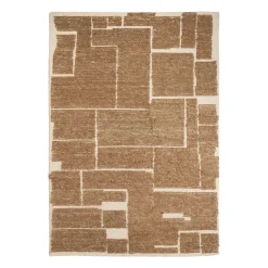 By-Boo Vloerkleden|Vloerkleed Intarsio Wol Bruin