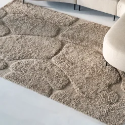 By-Boo Vloerkleden|Vloerkleed Kala Wol, kleur Taupe