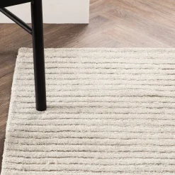 Nohr Vloerkleden|Vloerkleed Lorrie Wol, kleur Crème Lichtgrijs