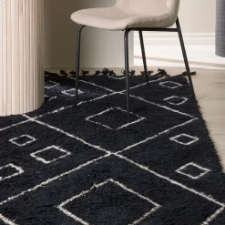 Nohr Vloerkleden|Vloerkleed Mariko Wol Zwart