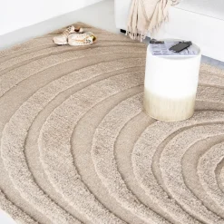 By-Boo Vloerkleden|Vloerkleed Maze kleur Beige