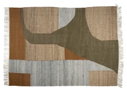 Dutchbone Vloerkleden|Vloerkleed Pavilion Jute en wol Bruin