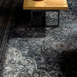 Dutchbone Vloerkleden|Vloerkleed Rugged kleur Dark