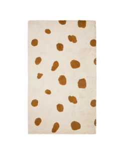 Kave Home Kinderkameraccessoires|Vloerkleden|Vloerkleed Tandani Leopard, 90 x 150cm Meerkleurig