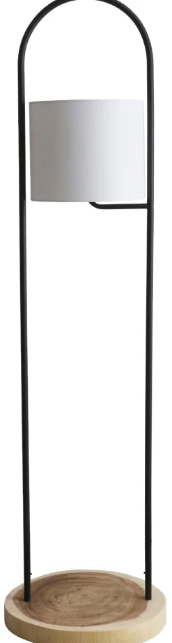 Artistiq Living Vloerlampen|Vloerlamp Adonnis Met plateau, Acaciahout