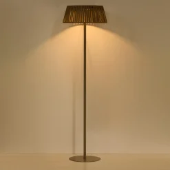 Kave Home Vloerlampen Voor Buiten|Vloerlampen|Vloerlamp Aldet Op zonne-energie, Plat Geweven touw