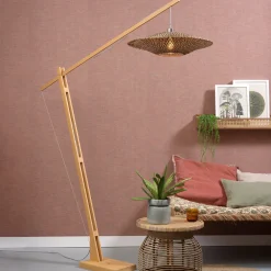 GOOD&MOJO Vloerlampen|Vloerlamp Bali Bamboe, 207cm