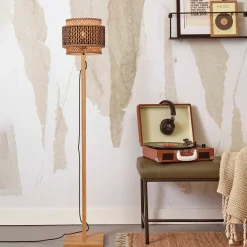 GOOD&MOJO Vloerlampen|Vloerlamp Bhutan Bamboe, 130cm Naturel