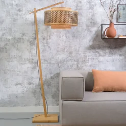 GOOD&MOJO Vloerlampen|Vloerlamp Bhutan Large, Bamboe