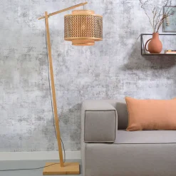 GOOD&MOJO Vloerlampen|Vloerlamp Bhutan Small, Bamboe