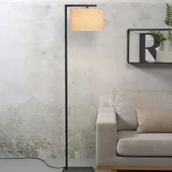 it's about RoMi Vloerlampen|Vloerlamp Boston 160cm, kleur Zwart