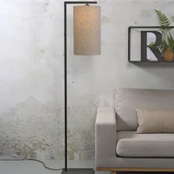 it's about RoMi Vloerlampen|Vloerlamp Boston Langwerpig, 160cm, kleur Zwart