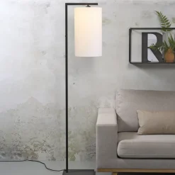 it's about RoMi Vloerlampen|Vloerlamp Boston Langwerpig, 160cm, kleur Zwart