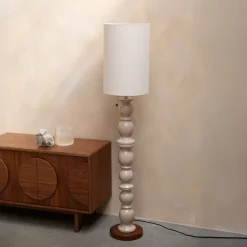 Zuiver Vloerlampen|Vloerlamp Brew Keramiek en linnen, 145cm