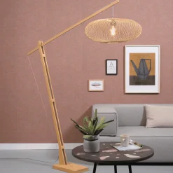 GOOD&MOJO Vloerlampen|Vloerlamp Cango Bamboe, 218cm