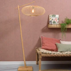 GOOD&MOJO Vloerlampen|Vloerlamp Cango Bamboe, 176cm
