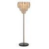 Richmond Interiors Vloerlampen|Vloerlamp Chloe Glas en Antique Brass, 168cm