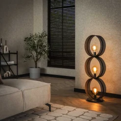 LifestyleFurn Vloerlampen|Vloerlamp Dalvin finish Charcoal