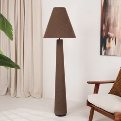 Light & Living Vloerlampen|Vloerlamp Devia Bouclé, 168cm