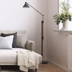 Kave Home Vloerlampen|Vloerlamp Dione Zwart