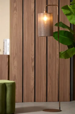 Light & Living Vloerlampen|Vloerlamp Donio 155cm, kleur Bruin
