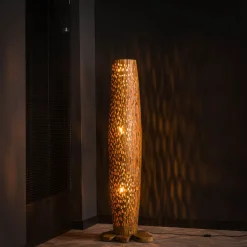 LifestyleFurn Vloerlampen|Vloerlamp Eugena Teakhout Massief gerecycled teakhout